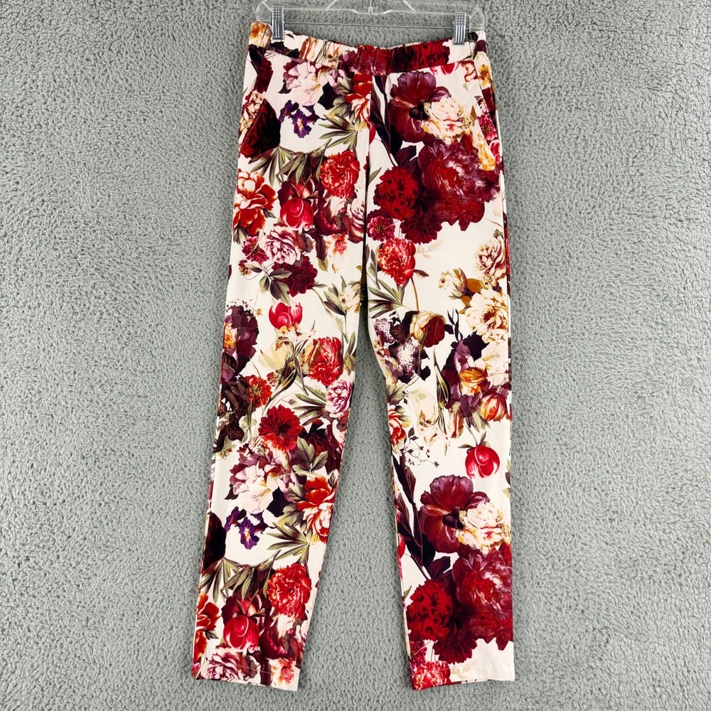G by Giuliana Disney Alice Through The Looking Glass Womens 6 Floral Pants Multi